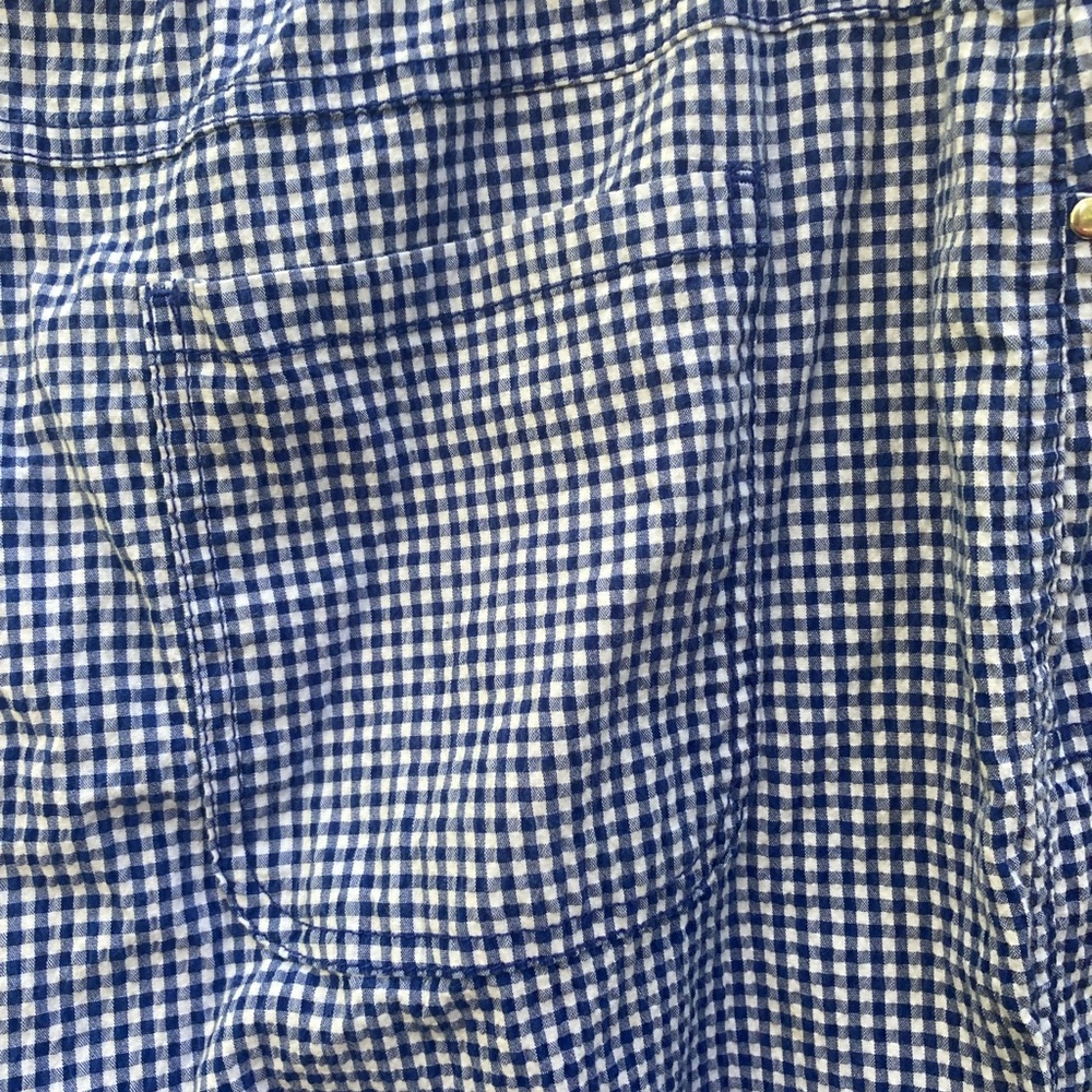 Rudy Rd. Blue checked Capri pants - Picture 5 of 10